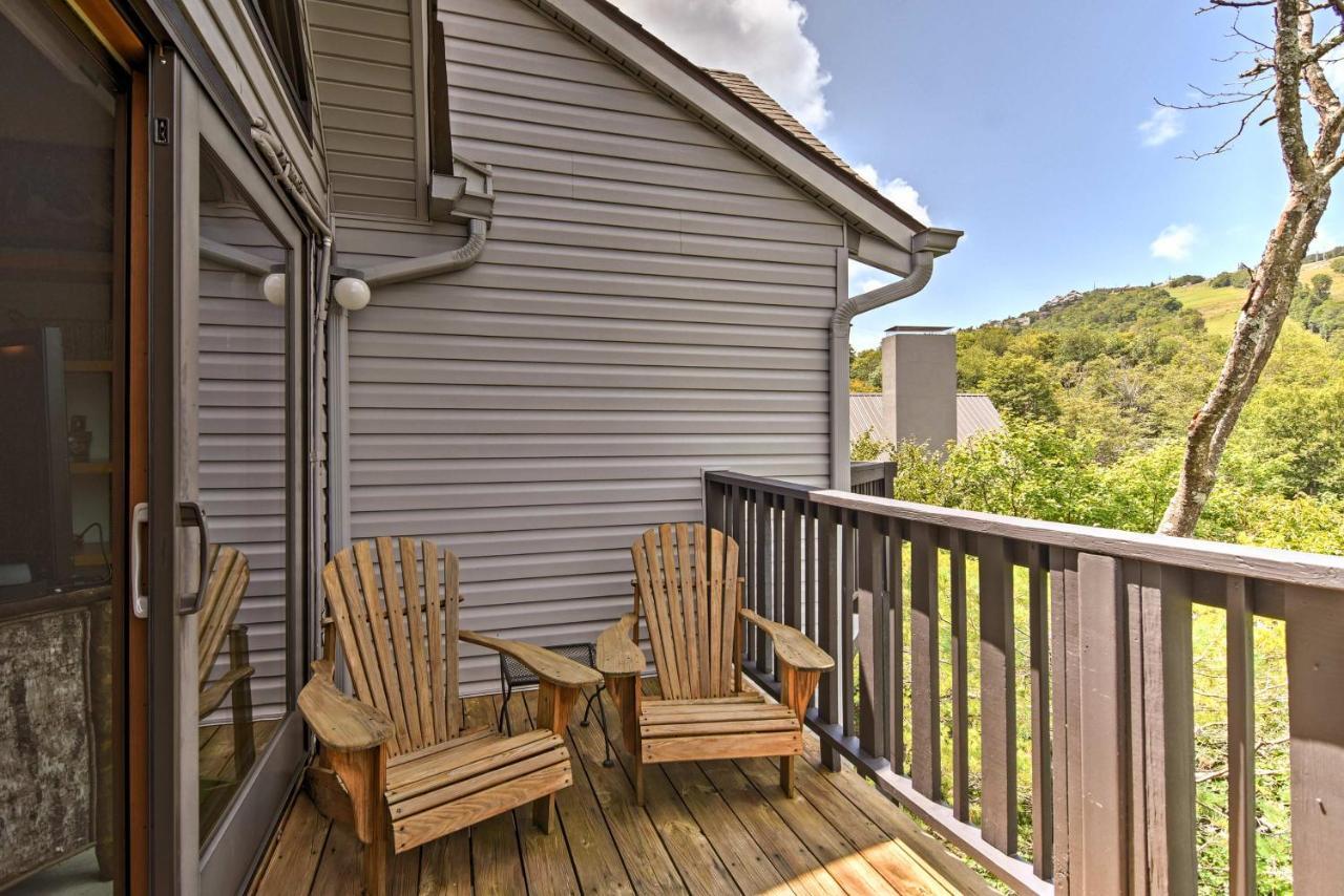 Beech Mountain Condo With Balcony, Walk To Resort! Exterior foto