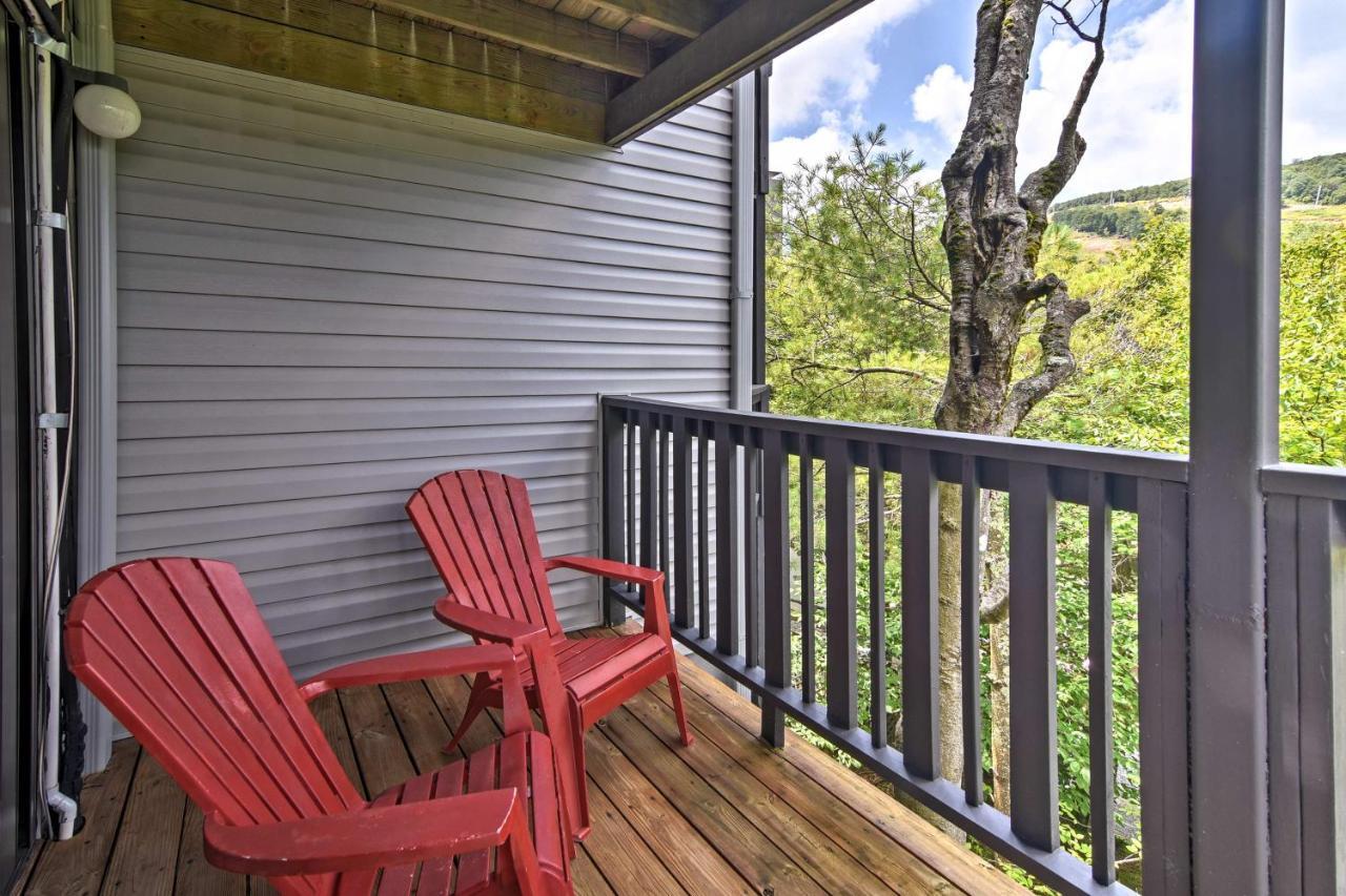 Beech Mountain Condo With Balcony, Walk To Resort! Exterior foto