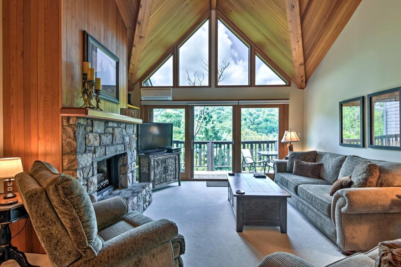Beech Mountain Condo With Balcony, Walk To Resort! Exterior foto